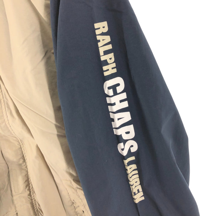 90'S Ralph Lauren CHAPS Windbreaker Men's Size L polyester Beige type Vintage Second Hand