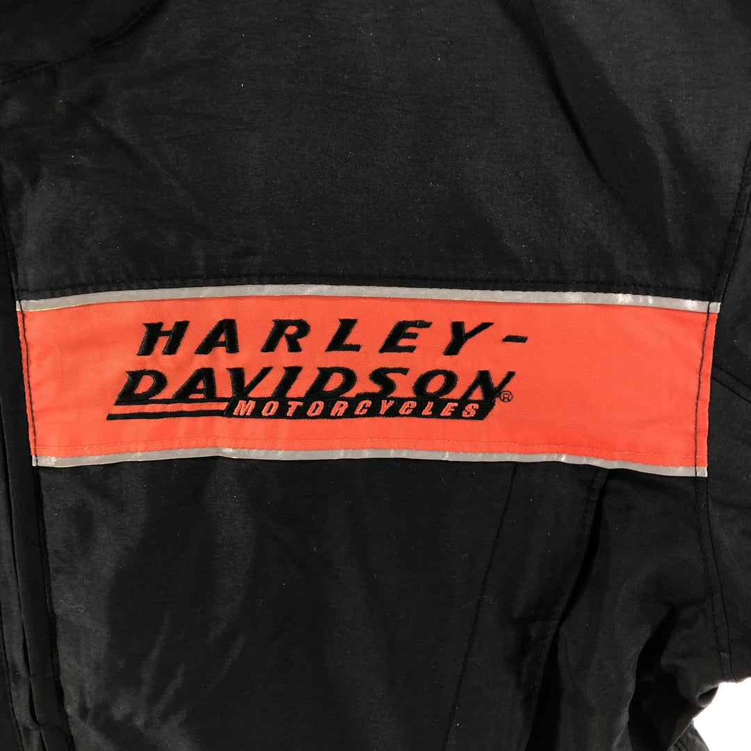 Harley-Davidson Racing Jacket, Men's M size Nylon black type Vintage Second Hand