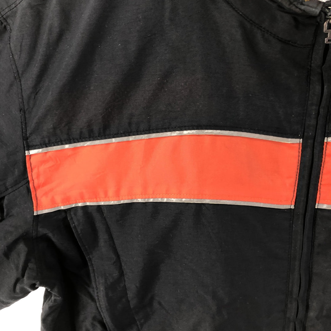 Harley-Davidson Racing Jacket, Men's M size Nylon black type Vintage Second Hand