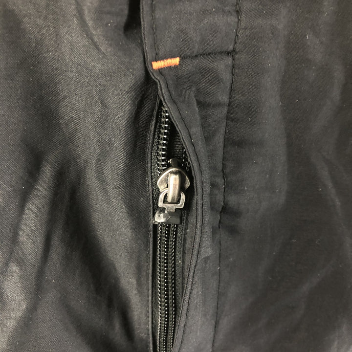 Harley-Davidson Racing Jacket, Men's M size Nylon black type Vintage Second Hand