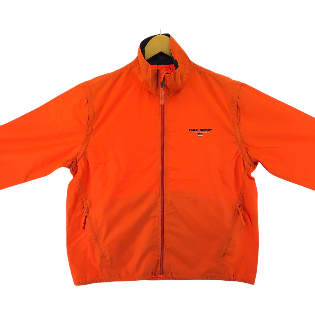 Ralph Lauren POLO SPORT 2WAY Windbreaker Men's M size polyester orange type Vintage Second Hand