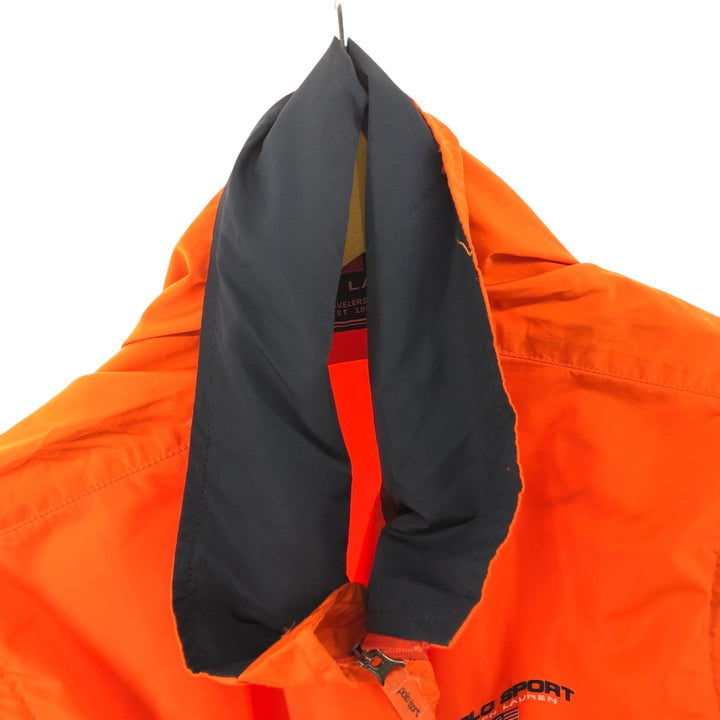 Ralph Lauren POLO SPORT 2WAY Windbreaker Men's M size polyester orange type Vintage Second Hand