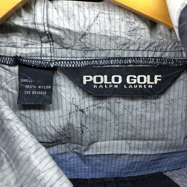 Ralph Lauren POLO GOLF Ripstop Anorak Parka Men's S size Nylon navy blue type Vintage Second Hand