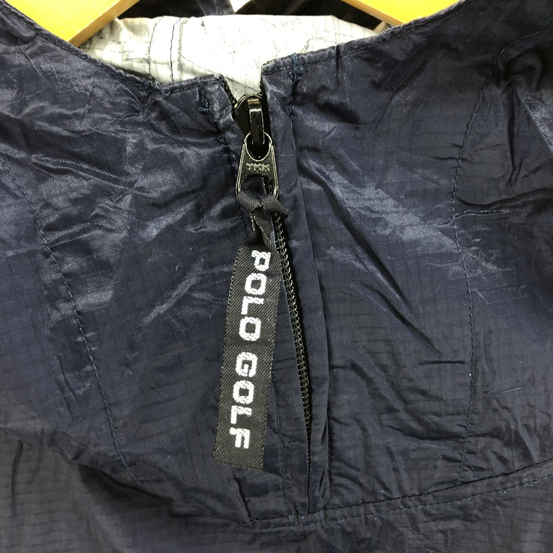 Ralph Lauren POLO GOLF Ripstop Anorak Parka Men's S size Nylon navy blue type Vintage Second Hand