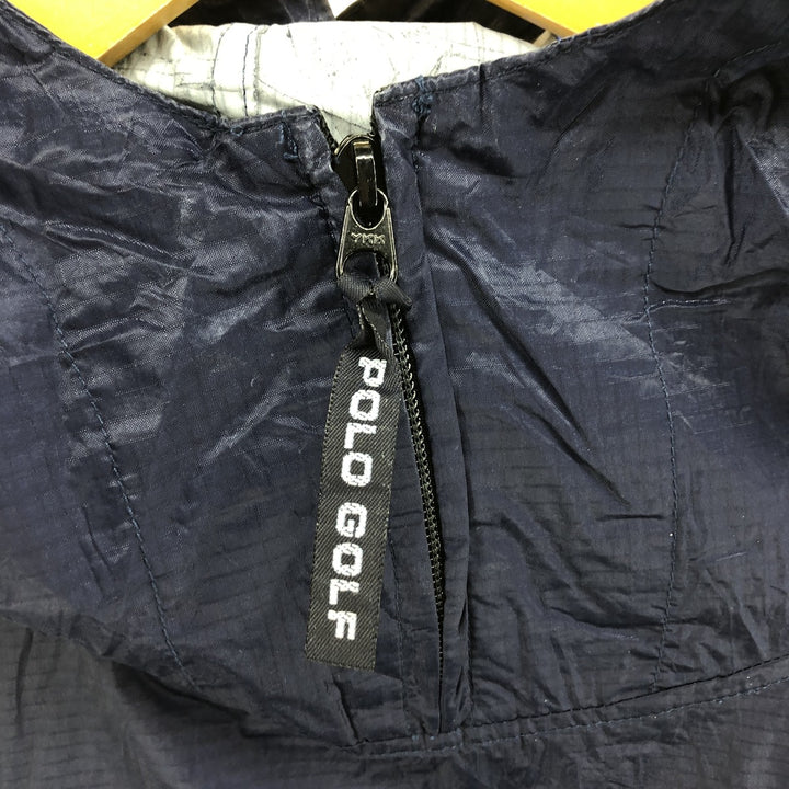 Ralph Lauren POLO GOLF Ripstop Anorak Parka Men's S size Nylon navy blue type Vintage Second Hand