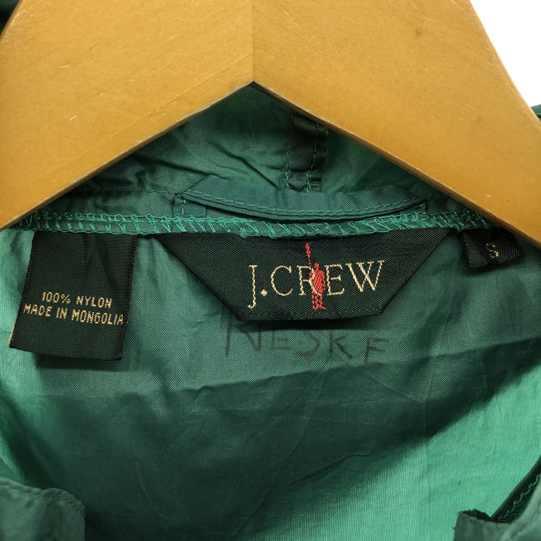 90'S J.Crew Anorak Parka, Men's, Size S, Vintage Nylon green type Vintage Second Hand