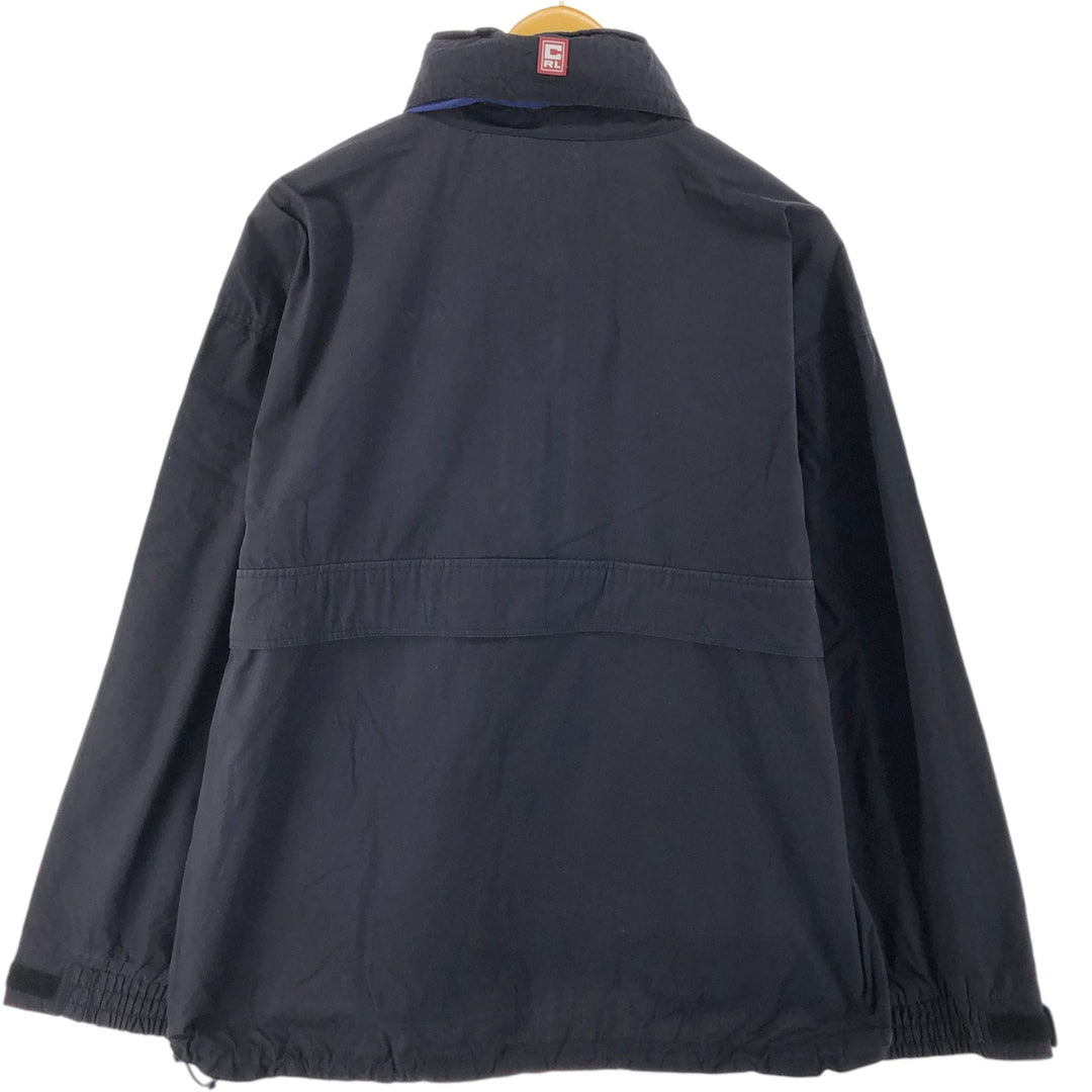 90'S Ralph Lauren CHAPS Anorak Jacket Men's L size Vintage polyester black type Vintage Second Hand