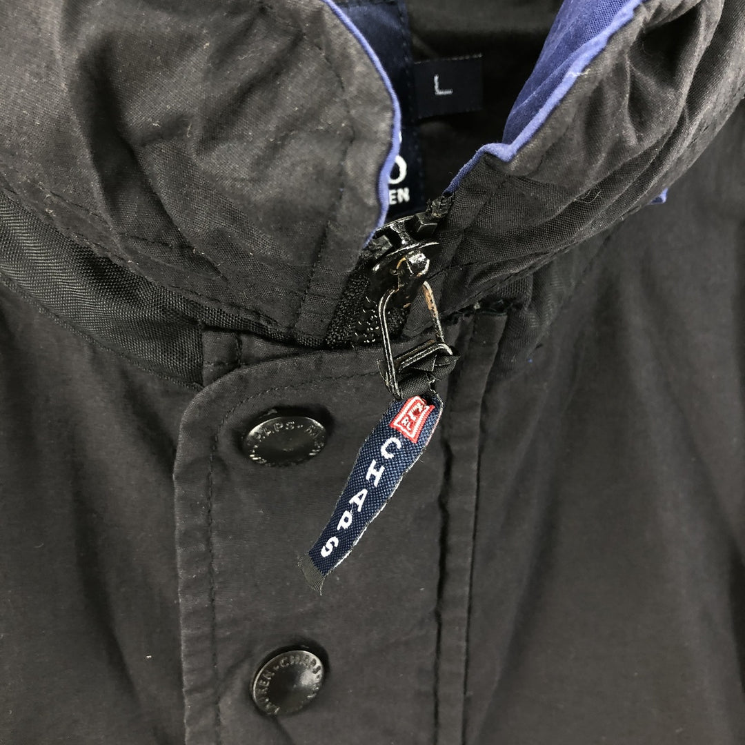 90'S Ralph Lauren CHAPS Anorak Jacket Men's L size Vintage polyester black type Vintage Second Hand