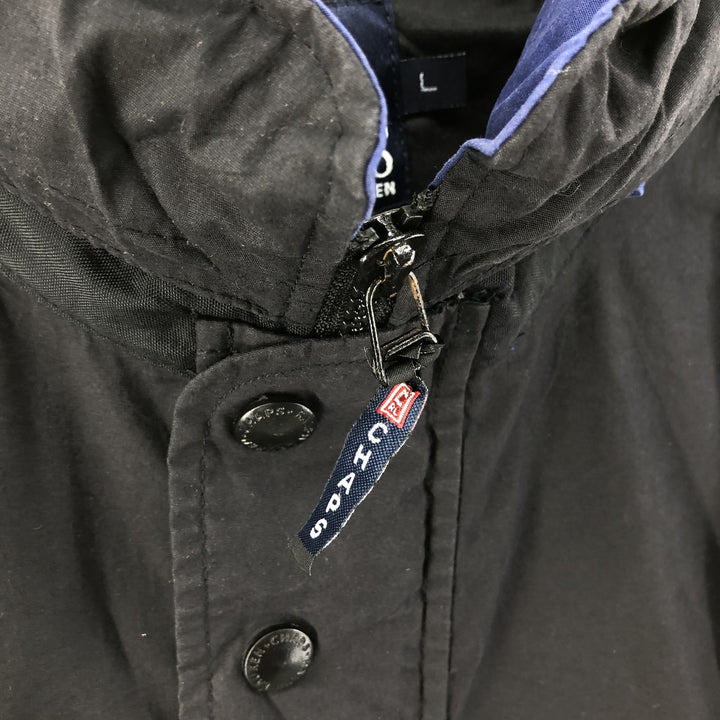 90'S Ralph Lauren CHAPS Anorak Jacket Men's L size Vintage polyester black type Vintage Second Hand