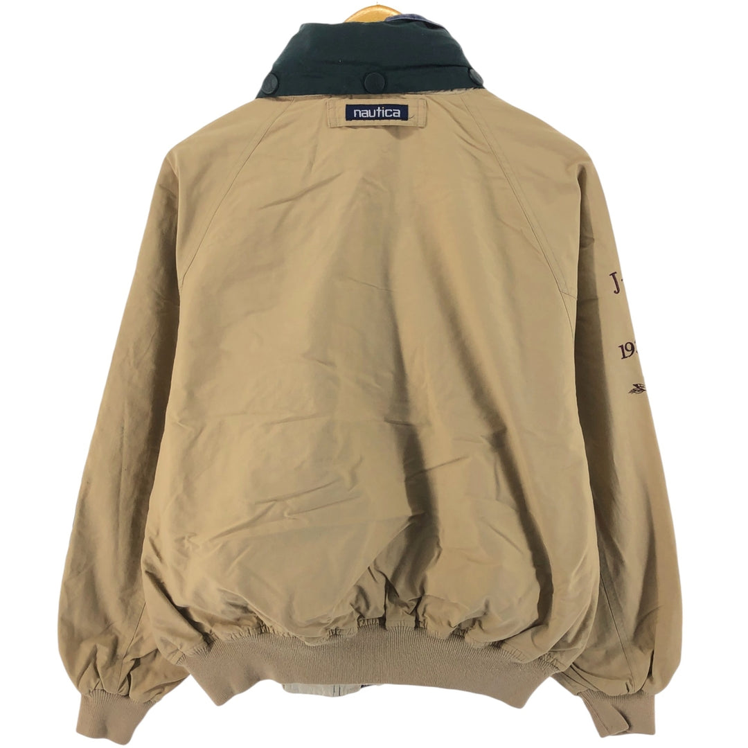 90'S Nautica sailing jacket, men's size M, vintage cotton Beige type Vintage Second Hand