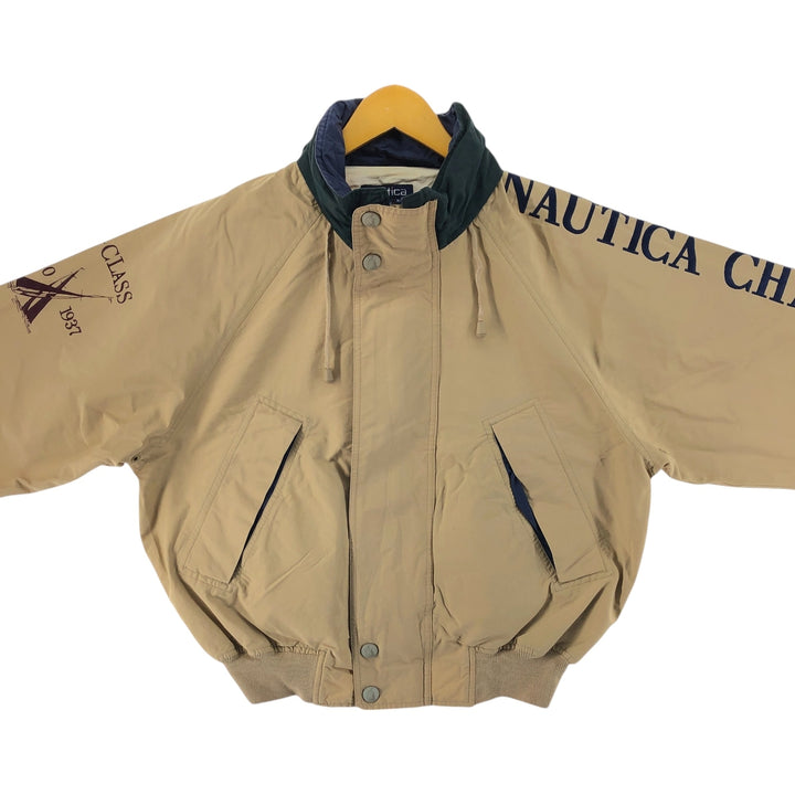 90'S Nautica sailing jacket, men's size M, vintage cotton Beige type Vintage Second Hand