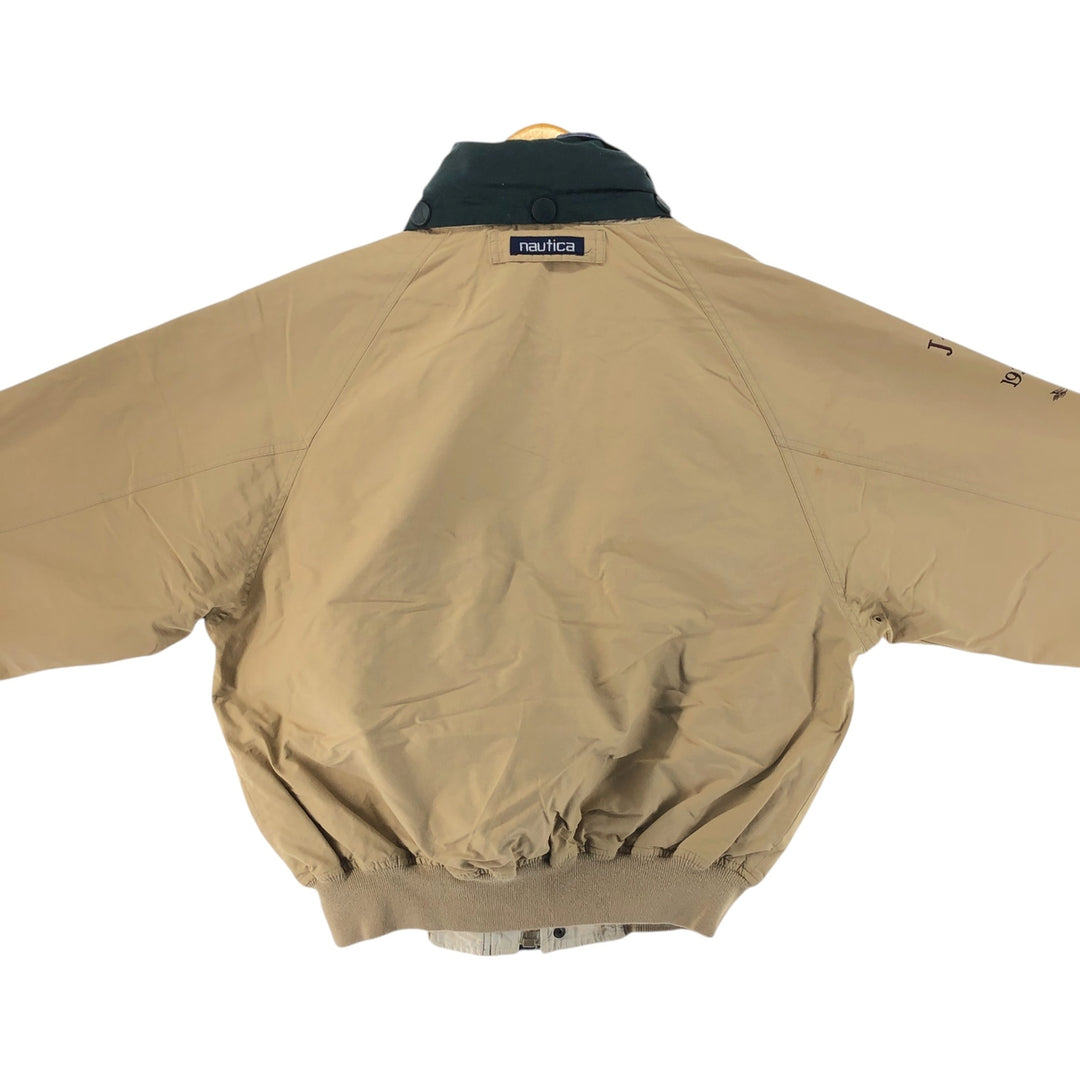 90'S Nautica sailing jacket, men's size M, vintage cotton Beige type Vintage Second Hand