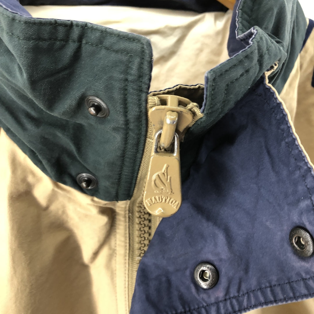 90'S Nautica sailing jacket, men's size M, vintage cotton Beige type Vintage Second Hand