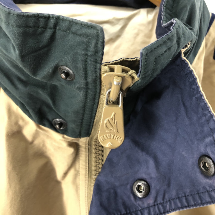 90'S Nautica sailing jacket, men's size M, vintage cotton Beige type Vintage Second Hand