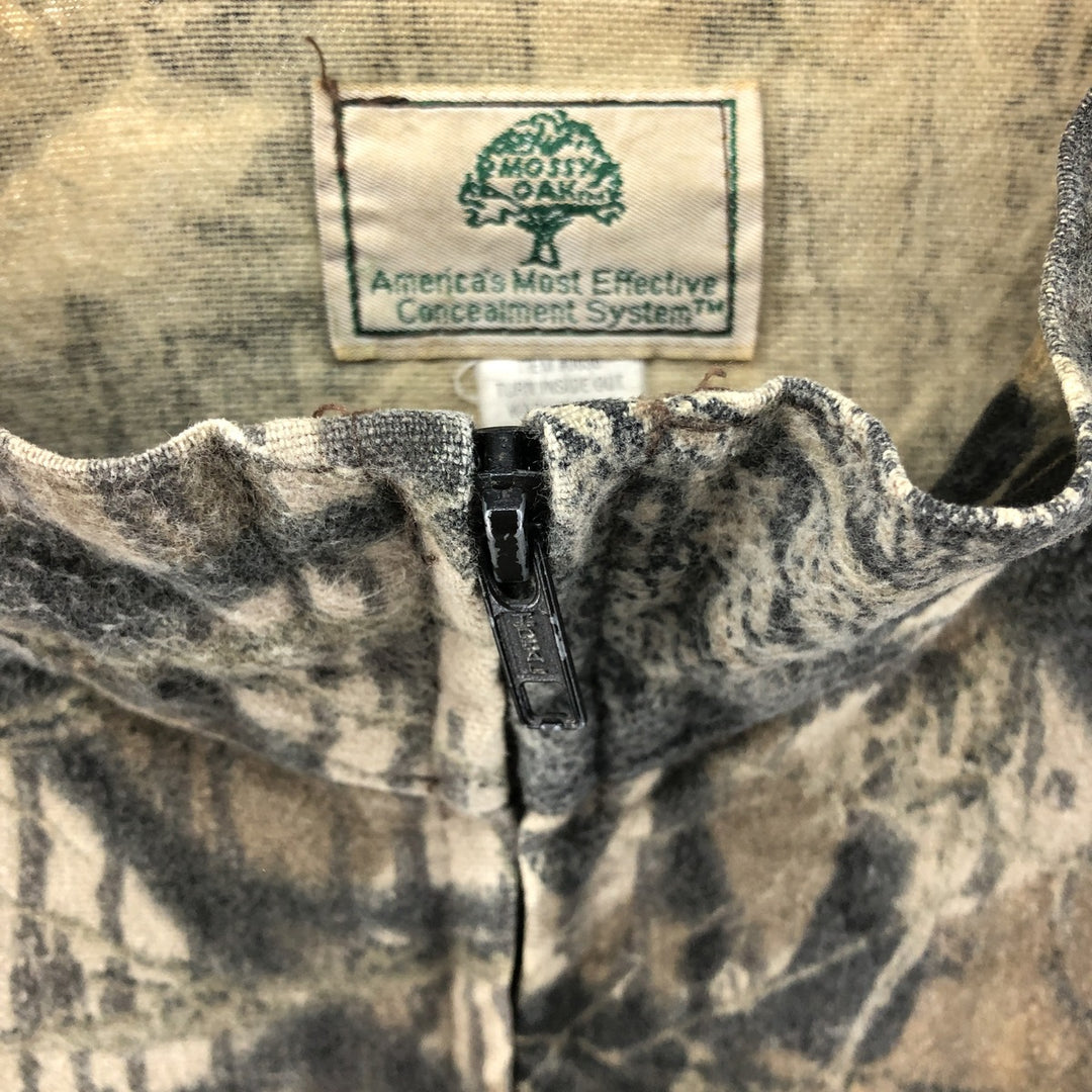 80'S Mossy Oak Camouflage Pattern Real Tree Camo Cotton Jacket Men's XL Vintage cotton Khaki type Vintage Second Hand