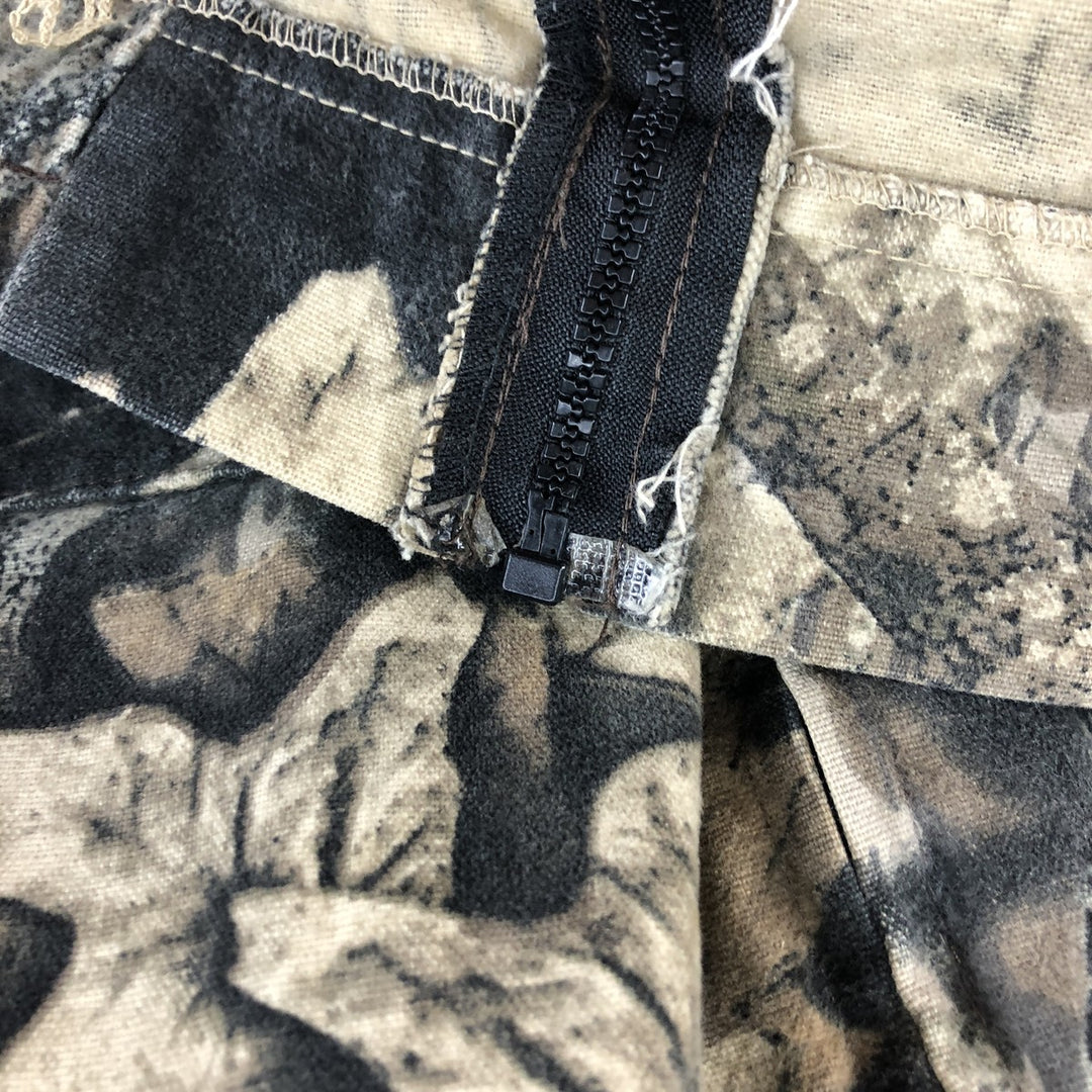 80'S Mossy Oak Camouflage Pattern Real Tree Camo Cotton Jacket Men's XL Vintage cotton Khaki type Vintage Second Hand