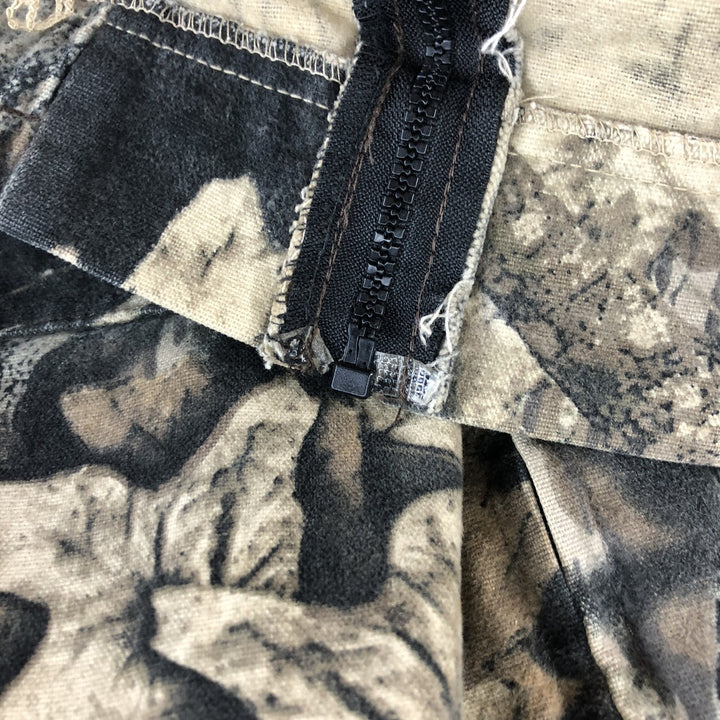 80'S Mossy Oak Camouflage Pattern Real Tree Camo Cotton Jacket Men's XL Vintage cotton Khaki type Vintage Second Hand