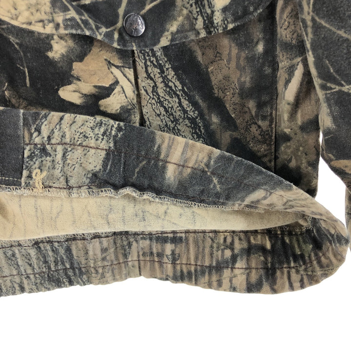 80'S Mossy Oak Camouflage Pattern Real Tree Camo Cotton Jacket Men's XL Vintage cotton Khaki type Vintage Second Hand
