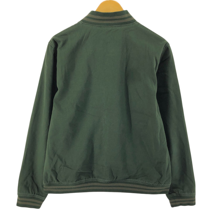 Levi's Cotton Varsity Jacket, Men's Size L cotton Green type dark green Vintage Second Hand