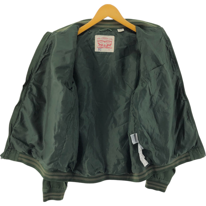 Levi's Cotton Varsity Jacket, Men's Size L cotton Green type dark green Vintage Second Hand
