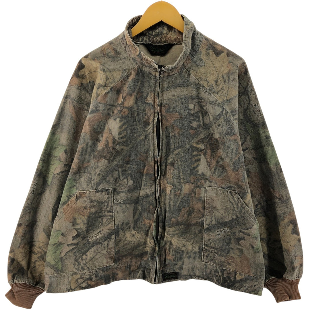 Vintage Liberty Realtree Camo Camouflage Pattern Zip-Up Blouson, Men's Size XL unclear Khaki type Vintage Second Hand