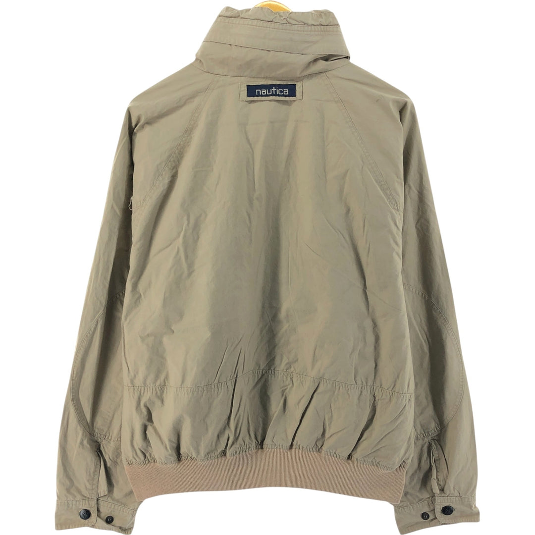 Vintage 80s-90'S NAUTICA cotton jacket, men's XL size cotton Beige type Vintage Second Hand
