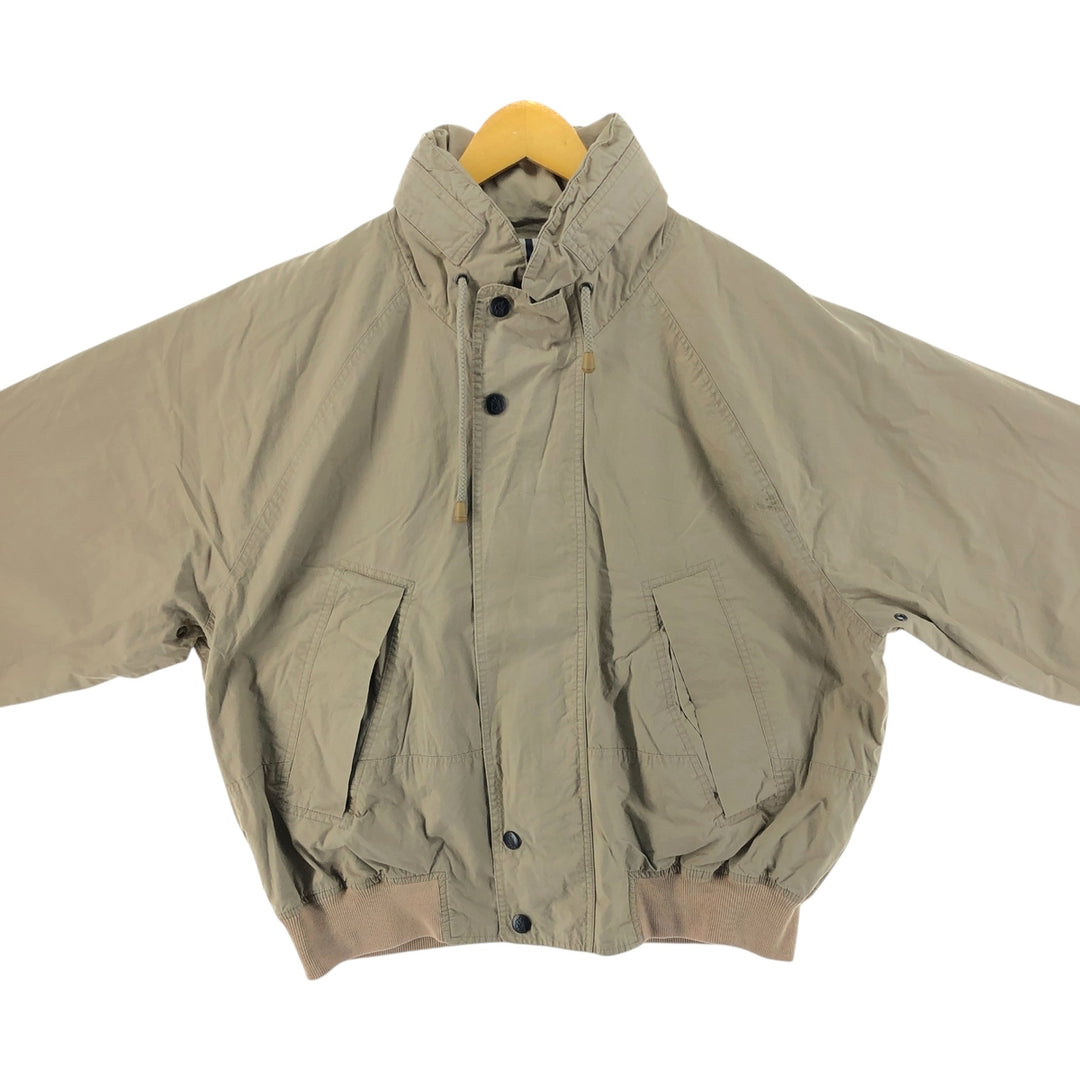 Vintage 80s-90'S NAUTICA cotton jacket, men's XL size cotton Beige type Vintage Second Hand