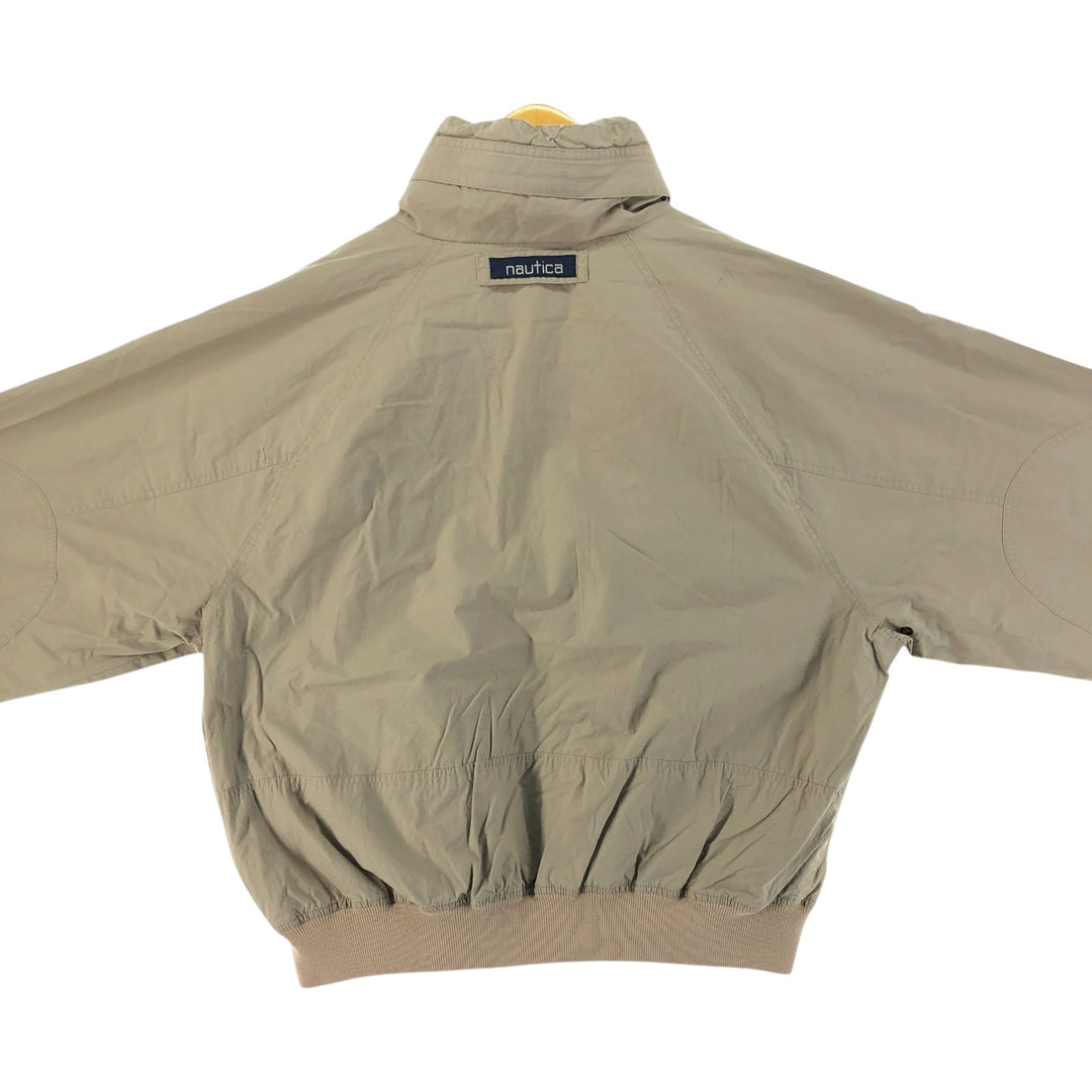 Vintage 80s-90'S NAUTICA cotton jacket, men's XL size cotton Beige type Vintage Second Hand