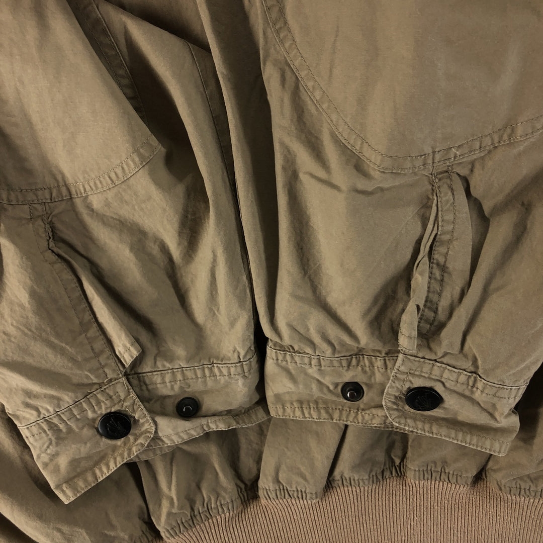Vintage 80s-90'S NAUTICA cotton jacket, men's XL size cotton Beige type Vintage Second Hand