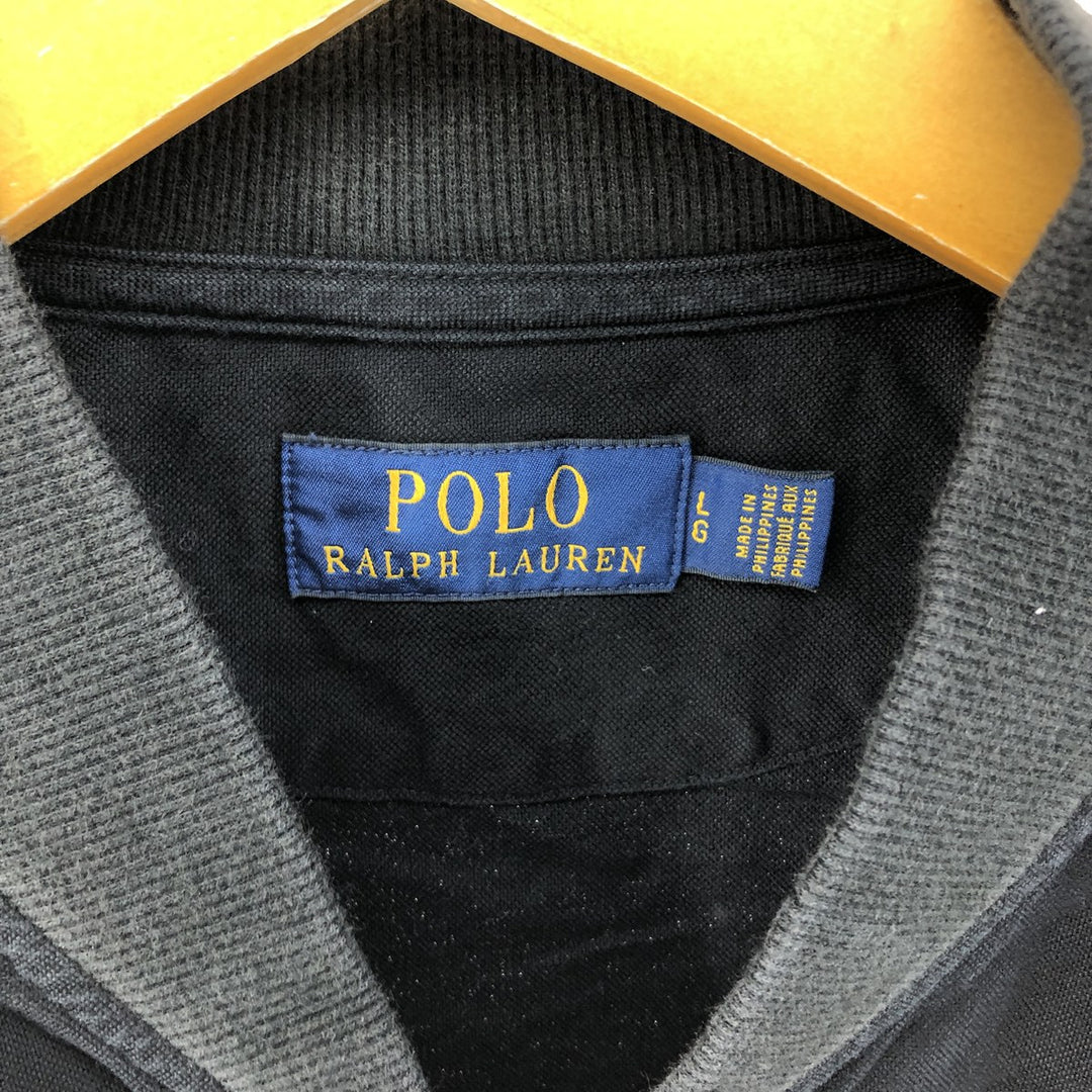 Ralph Lauren POLO RALPH LAUREN Cotton Blouson Men's L size cotton black type Vintage Second Hand