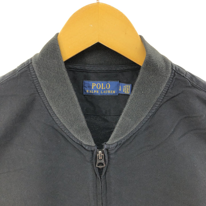 Ralph Lauren POLO RALPH LAUREN Cotton Blouson Men's L size cotton black type Vintage Second Hand