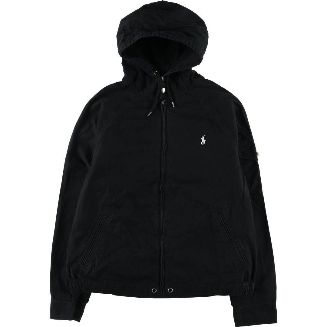 Ralph Lauren POLO RALPH LAUREN cotton hoodie, men's size L cotton black type Vintage Second Hand
