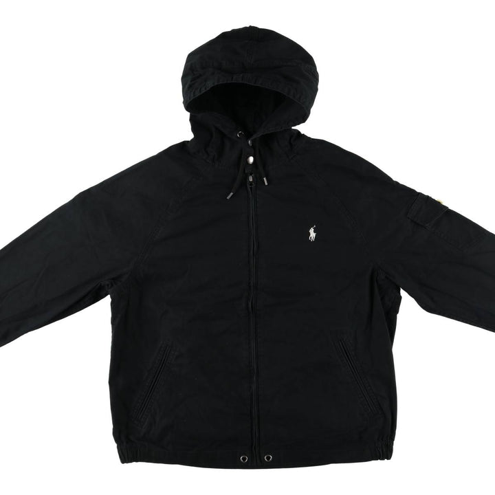 Ralph Lauren POLO RALPH LAUREN cotton hoodie, men's size L cotton black type Vintage Second Hand