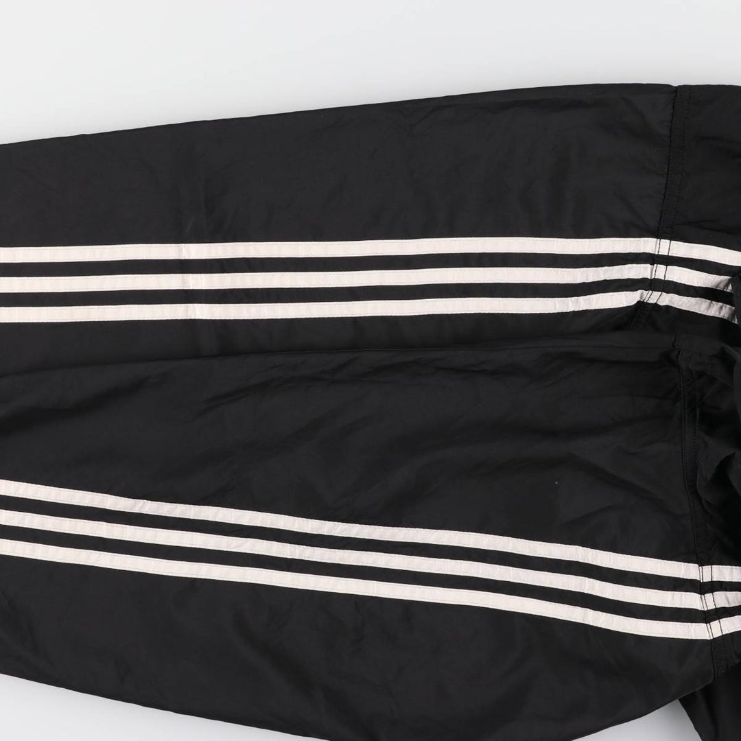 90s~00'S Adidas Half Snap Warm-up Pullover Men's L size polyester black type Vintage Second Hand