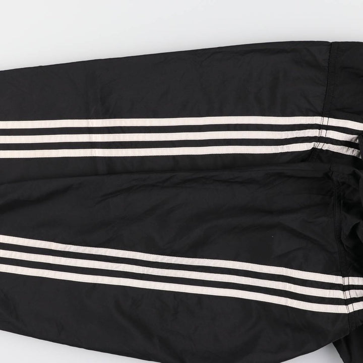 90s~00'S Adidas Half Snap Warm-up Pullover Men's L size polyester black type Vintage Second Hand