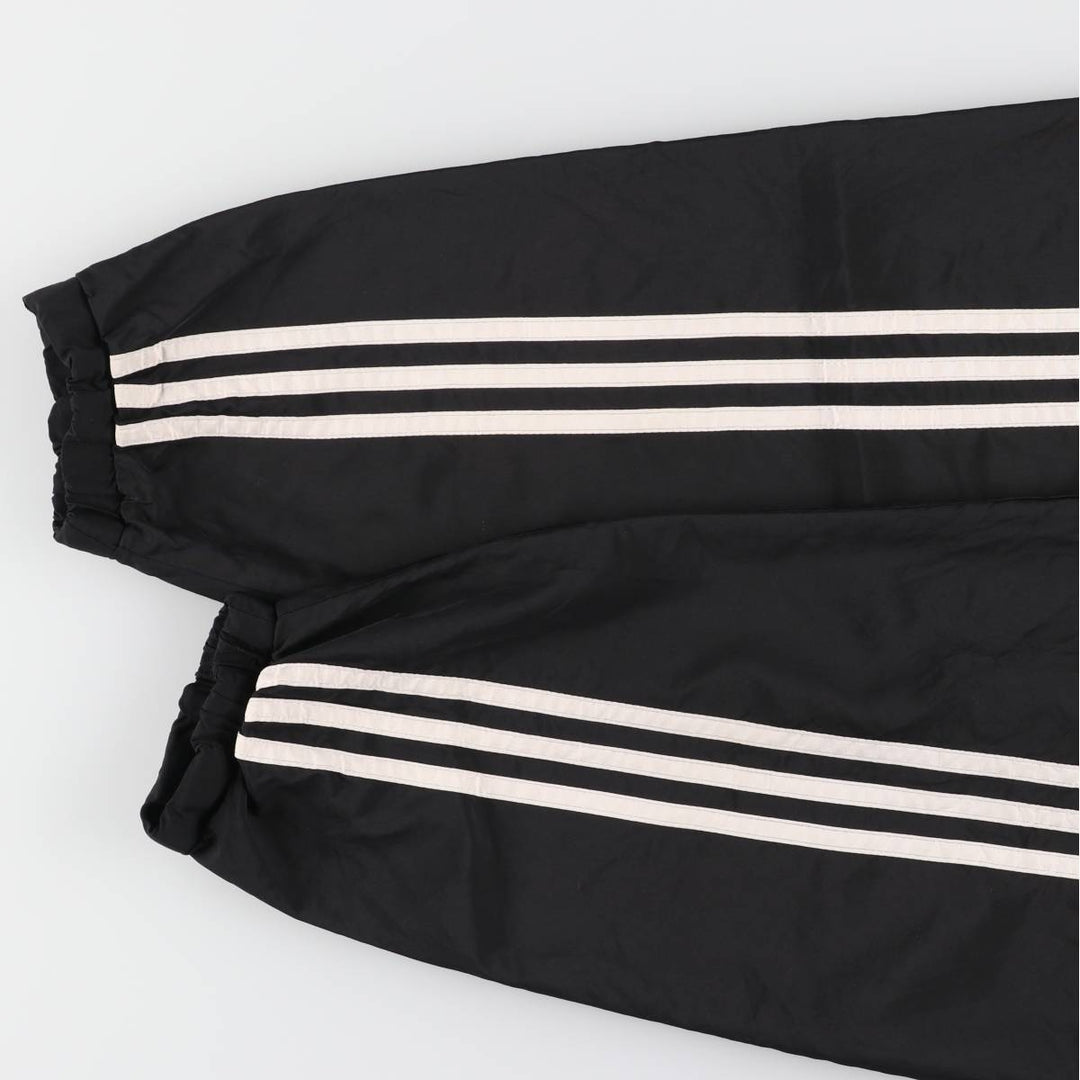 90s~00'S Adidas Half Snap Warm-up Pullover Men's L size polyester black type Vintage Second Hand