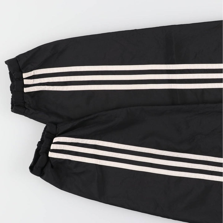 90s~00'S Adidas Half Snap Warm-up Pullover Men's L size polyester black type Vintage Second Hand