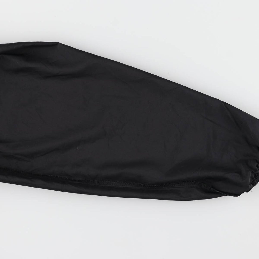 90s~00'S Adidas Half Snap Warm-up Pullover Men's L size polyester black type Vintage Second Hand