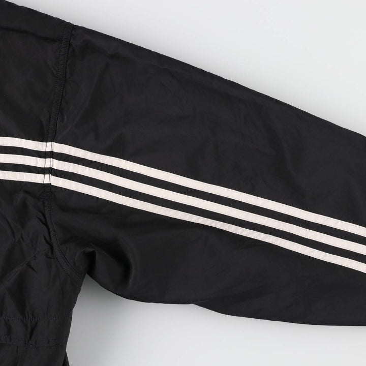 90s~00'S Adidas Half Snap Warm-up Pullover Men's L size polyester black type Vintage Second Hand