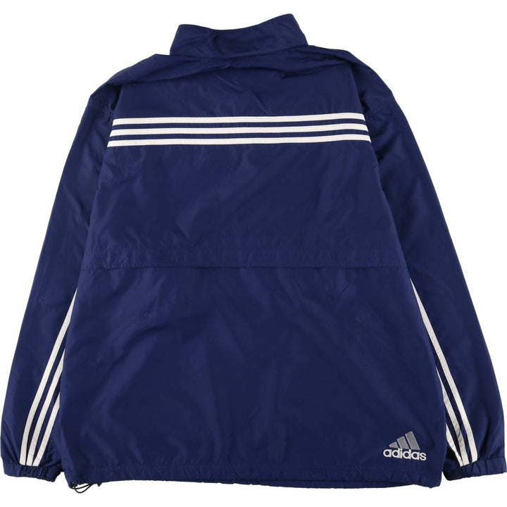 90s~00'S Adidas Half Snap Warm-up Pullover Men's XL unclear blue type Vintage Second Hand