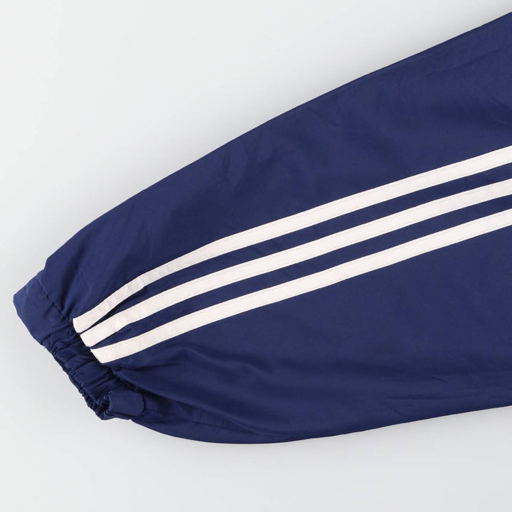 90s~00'S Adidas Half Snap Warm-up Pullover Men's XL unclear blue type Vintage Second Hand