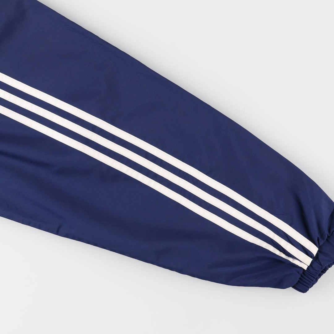 90s~00'S Adidas Half Snap Warm-up Pullover Men's XL unclear blue type Vintage Second Hand