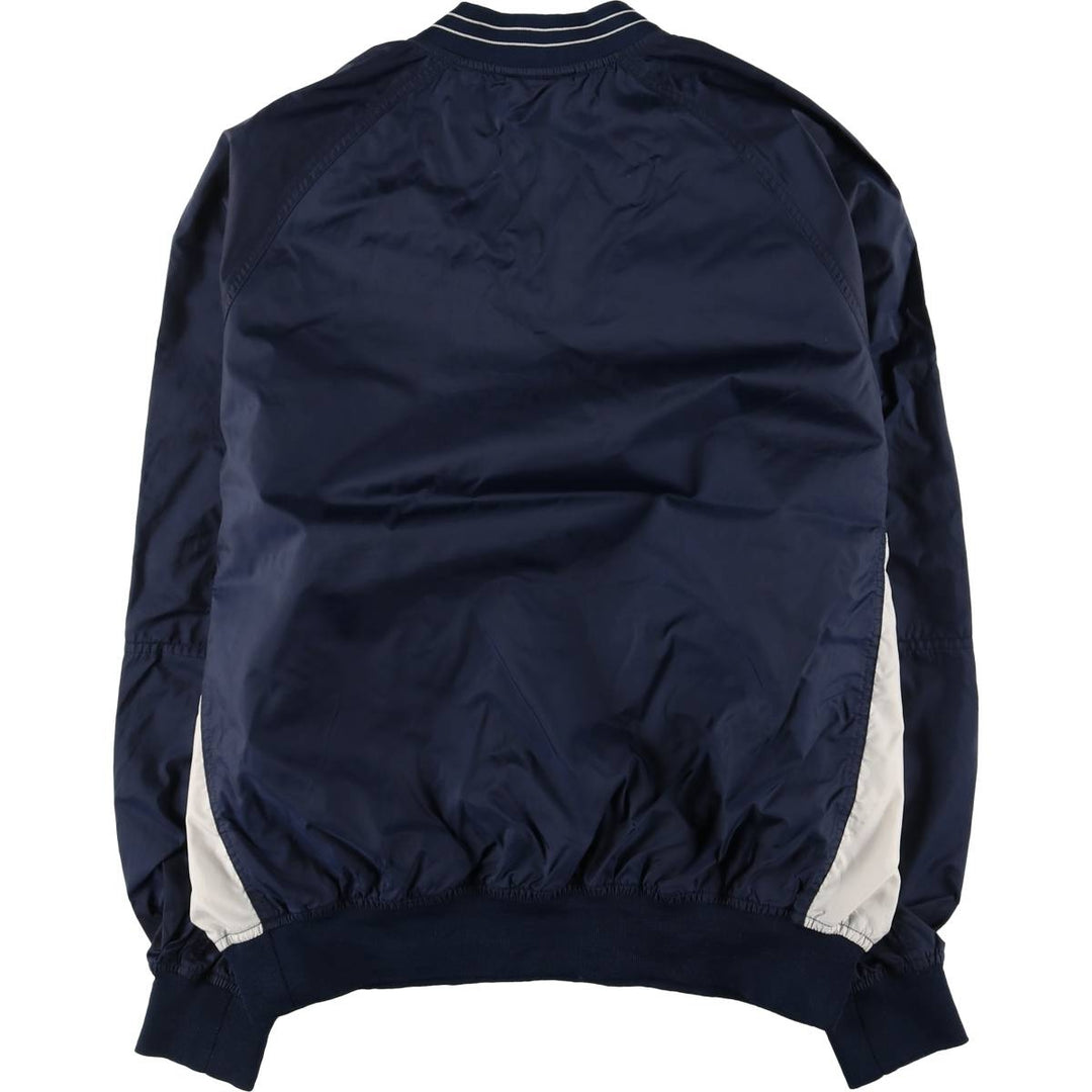 90'S Nike V-neck nylon pullover, men's size M, vintage Nylon navy blue type Vintage Second Hand