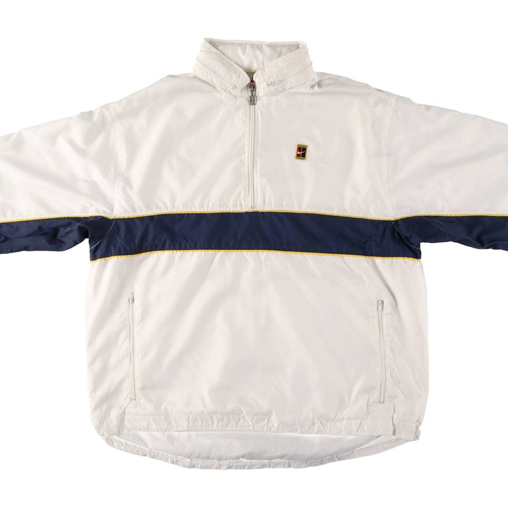 90'S Nike Half Zip Warm Up Pullover Men's XL Vintage unclear white type Vintage Second Hand