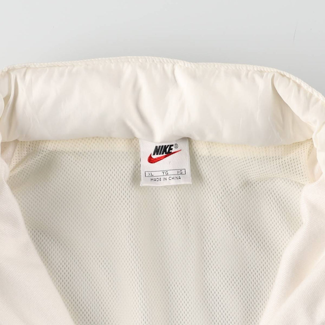 90'S Nike Half Zip Warm Up Pullover Men's XL Vintage unclear white type Vintage Second Hand