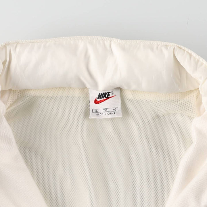 90'S Nike Half Zip Warm Up Pullover Men's XL Vintage unclear white type Vintage Second Hand