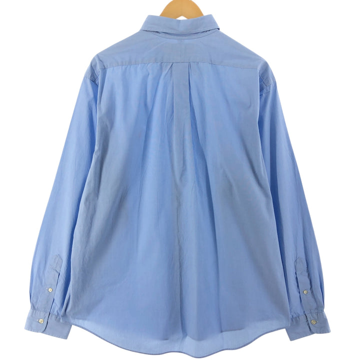 Ralph Lauren CUSTOM FIT long sleeve button down shirt, men's XL size cotton Blue type light blue Vintage Second Hand