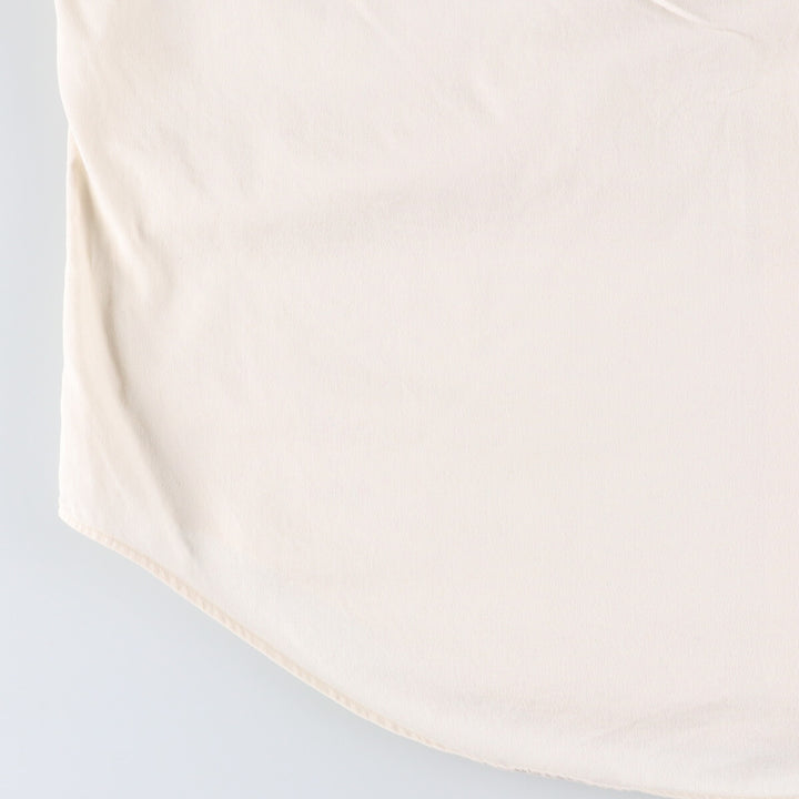 Ralph Lauren long sleeve button down shirt, men's size L cotton ivory Vintage Second Hand