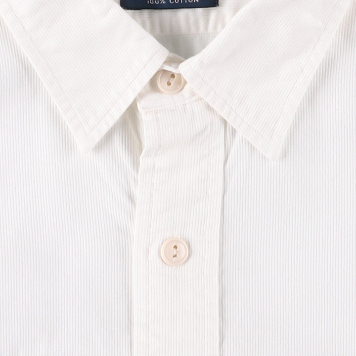 Ralph Lauren POLO by Ralph Lauren DUNGAREE WORKSHIRT Long sleeve cotton shirt Men's size L cotton white type Vintage Second Hand