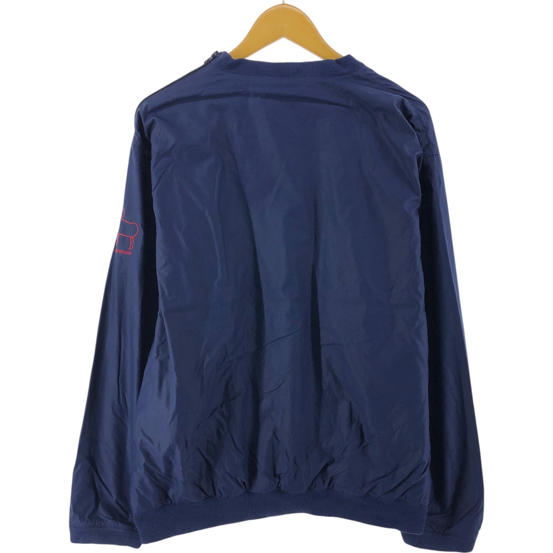 90'S Ralph Lauren POLO by Ralph Lauren nylon pullover made in USA, men's size L, vintage Nylon navy blue type Vintage Second Hand